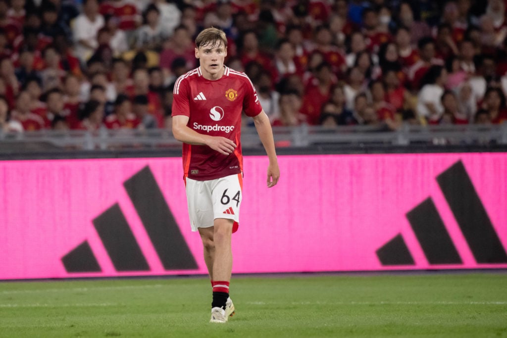 Jack Moorhouse playing for Man Utd on postseason tour