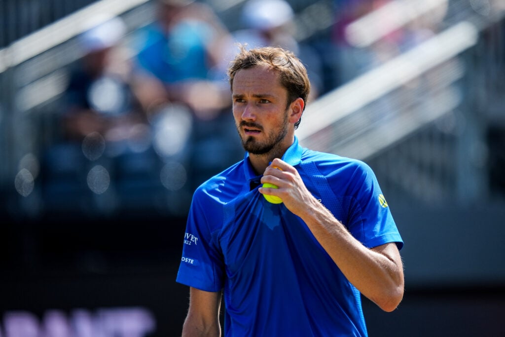 Daniil Medvedev looks on at the Libema Open.