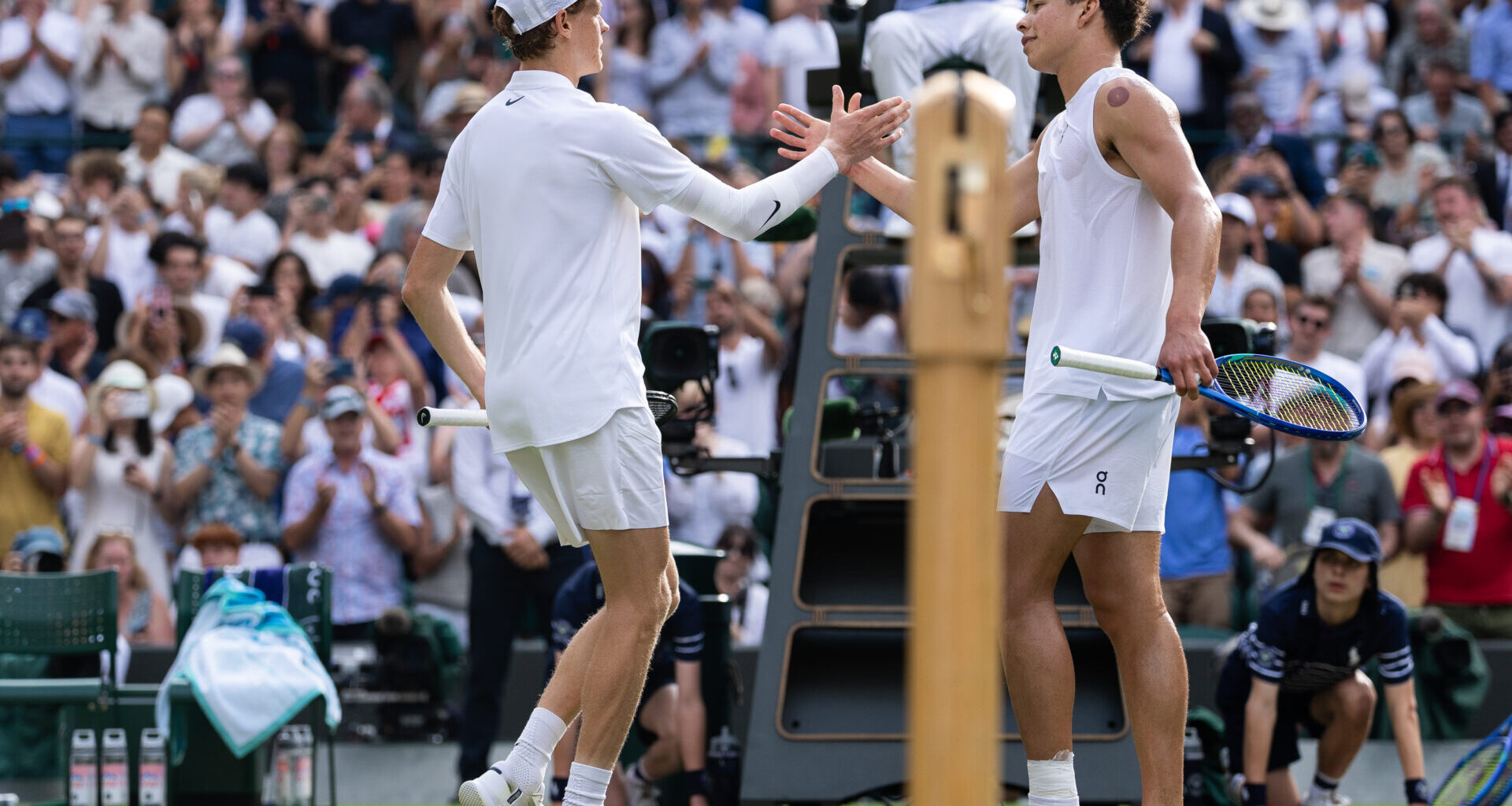 Ben Shelton responds when asked if he thinks he can follow in Jannik Sinner’s footsteps after his Canadian Open run