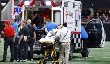 Lions safety Morice Norris taken to hospital, game vs. Falcons halted