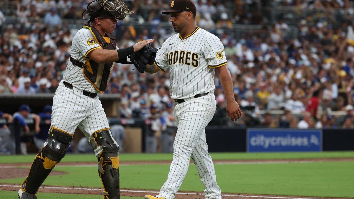 Padres shut down Dodgers, sit alone in 1st place in the N.L. West – NBC 7 San Diego