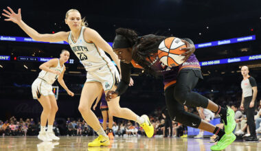 Kahleah Copper #2 of the Phoenix Mercury...
