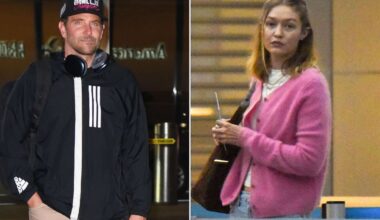 Bradley Cooper and Gigi Hadid Spotted Together at N.Y.C. Airport: Photos