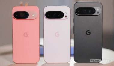 Google Pixel 9 series colors side by side