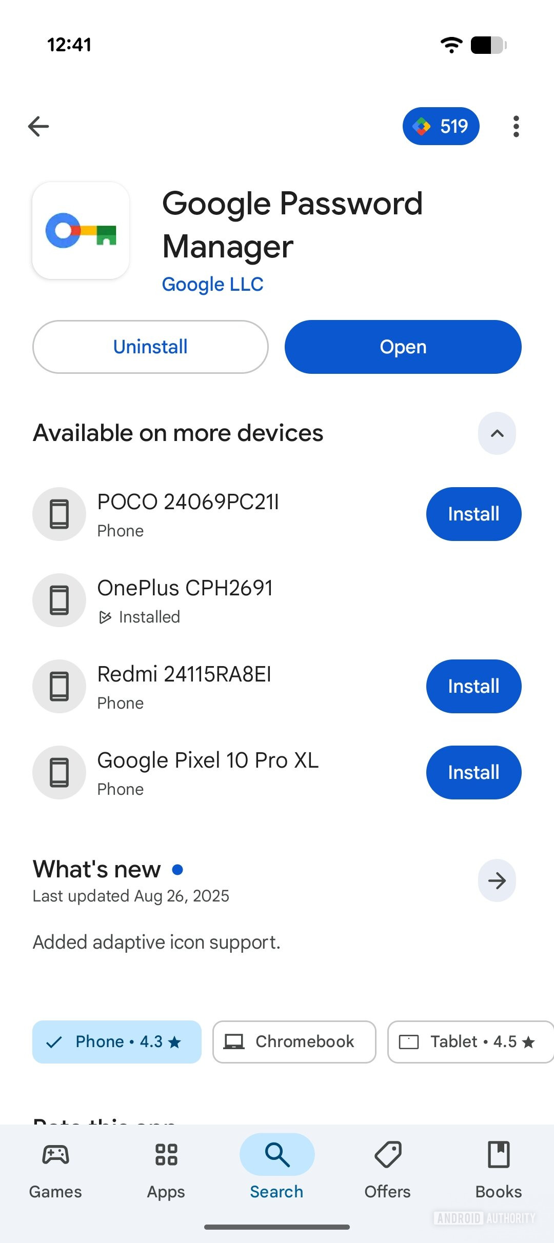 Google Play Store Remotely install apps