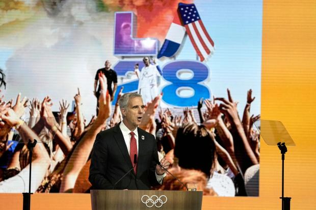 Reynold Hoover, CEO of the 2028 Los Angeles Olympics organizing...