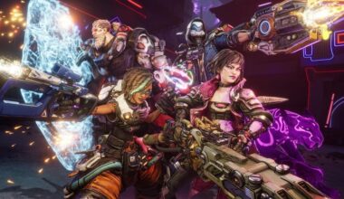The cast of Borderlands 4 prepares to grind.