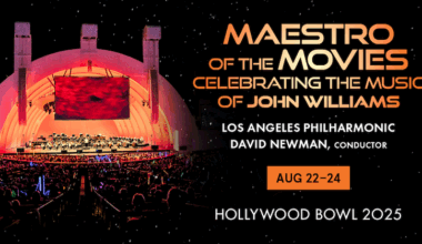 Maestro of the Movies: Celebrating the Music of John Williams Fri / Aug 22, 2025 - 8:00PM Three nights of film score favorites by John Williams at Hollywood Bowl