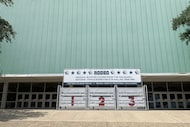 Taken Saturday as State Fair of Texas workers continued their set-up inside and outside the...