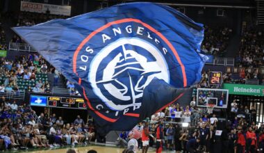 The Los Angeles Clippers faced the Golden State Warriors in a sold-out preseason game at SimpliFi Arena at Stan Sheriff Center on Oct. 5, 2024.