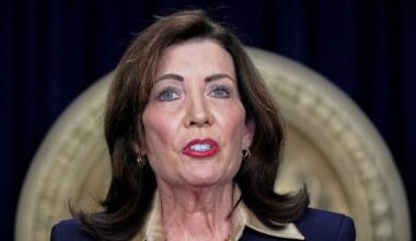 Gov. Kathy Hochul said New York likely won’t meet several key benchmarks mandated in the Climate Leadership and Protection Act enacted in 2019. (AP Photo/Julia Demaree Nikhinson, File)