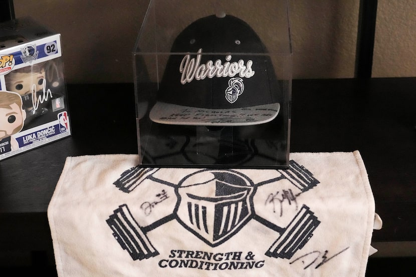 A Liberty Christian hat with an inspirational message to Nicholas Mata from Jason Witten is...
