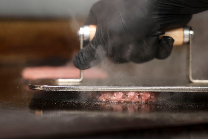 Each NADC Burger is made with two Wagyu beef patties. They're not technically smashburgers,...