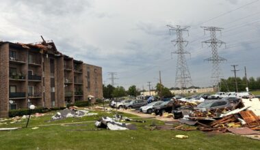 Roof of suburban apartment building torn off by severe storms – NBC Chicago