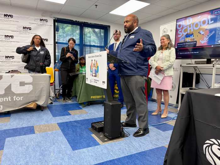 Acting HPD Commissioner Ahmed Tigani announced the expanded initiative and emphasized the importance of affordable access to technology and the skills to use it so that older adults can access things like benefits, healthcare portals, online communities, stay in touch with friends and family and enjoy entertainment.