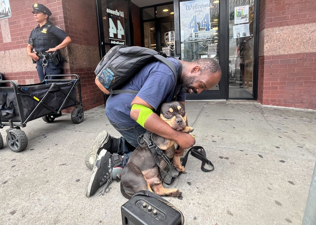 American Bully dog stolen on NYC subway reunited with overjoyed owner