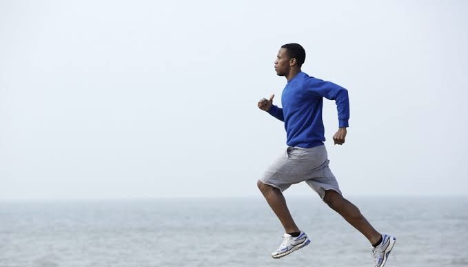 Someone jogging
