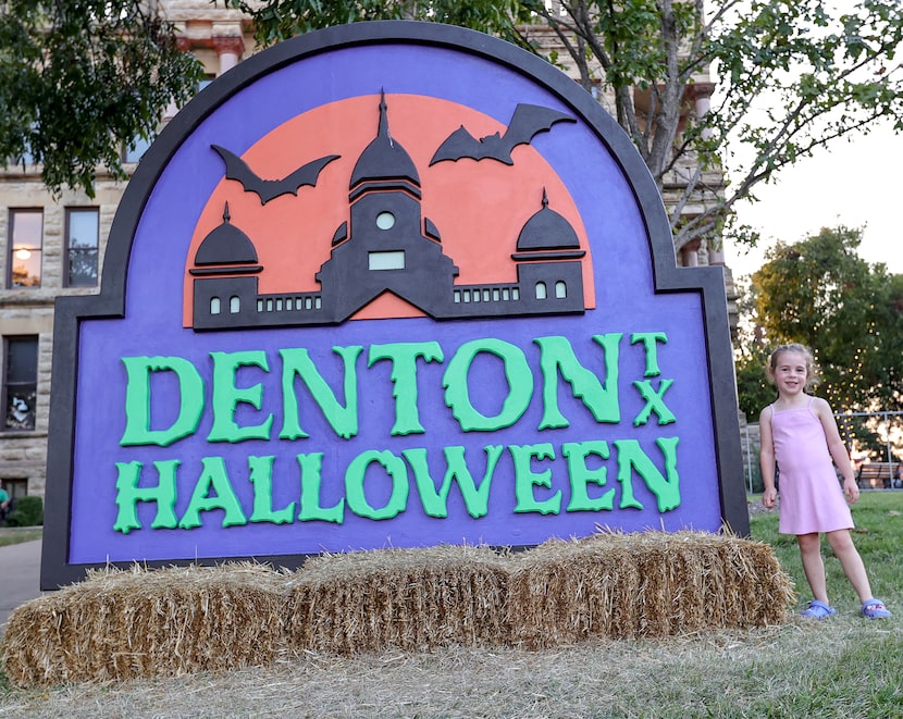Charlie Crawford, 4, of Denton, enjoys the city hosting its first-ever 31 Days of Denton...