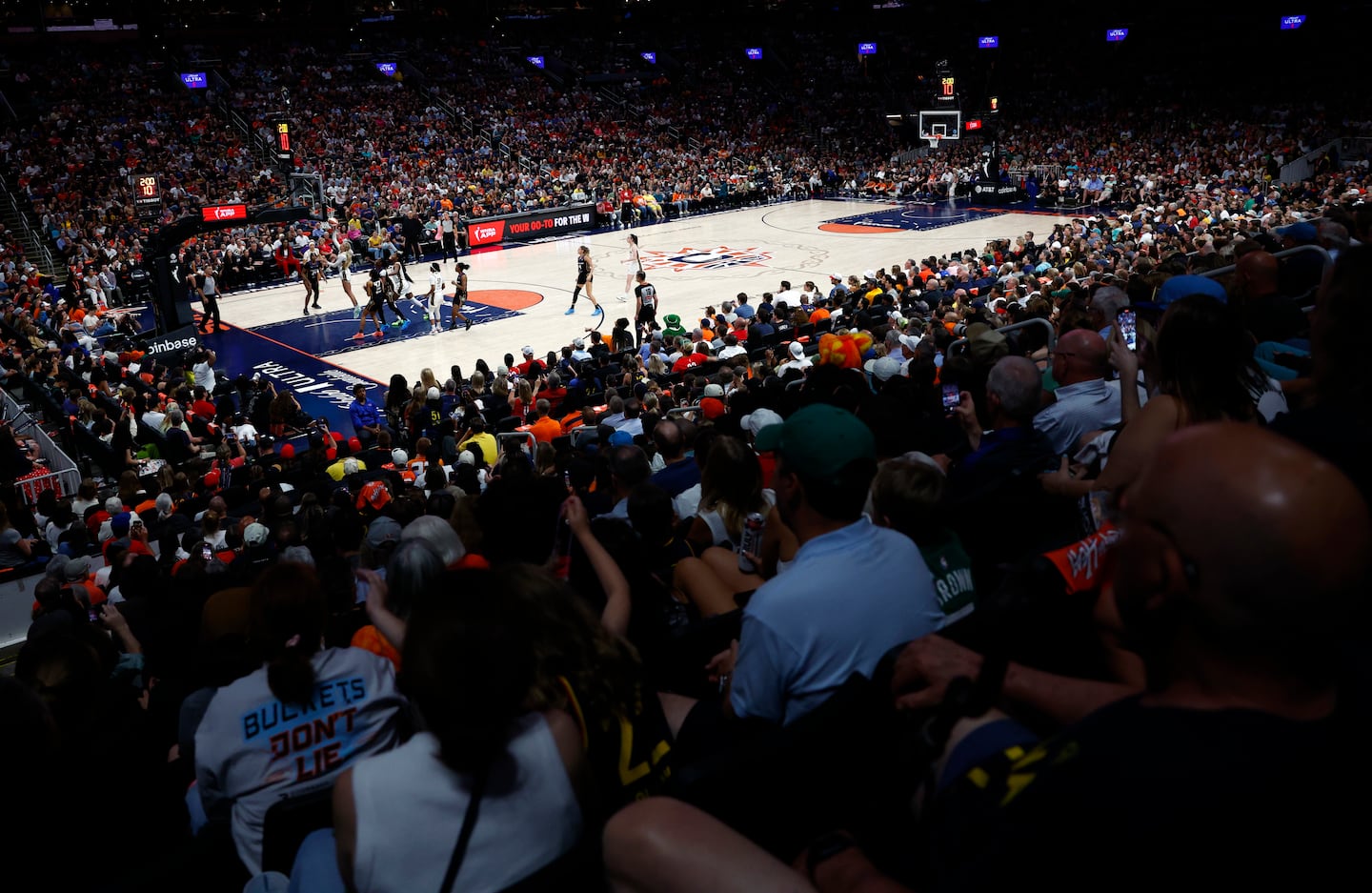 The WNBA was hugely popular in Boston when the Sun played the Fever at TD Garden in July.