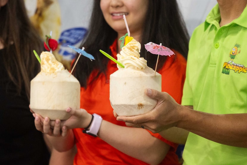 Binh Tran and My Vo are finalists in a new State Fair category, "best taste - sipper" in the...