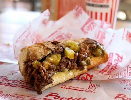 The Italian Beef sandwich at Portillo's is the thing to get, the CEO told Dallas diners.