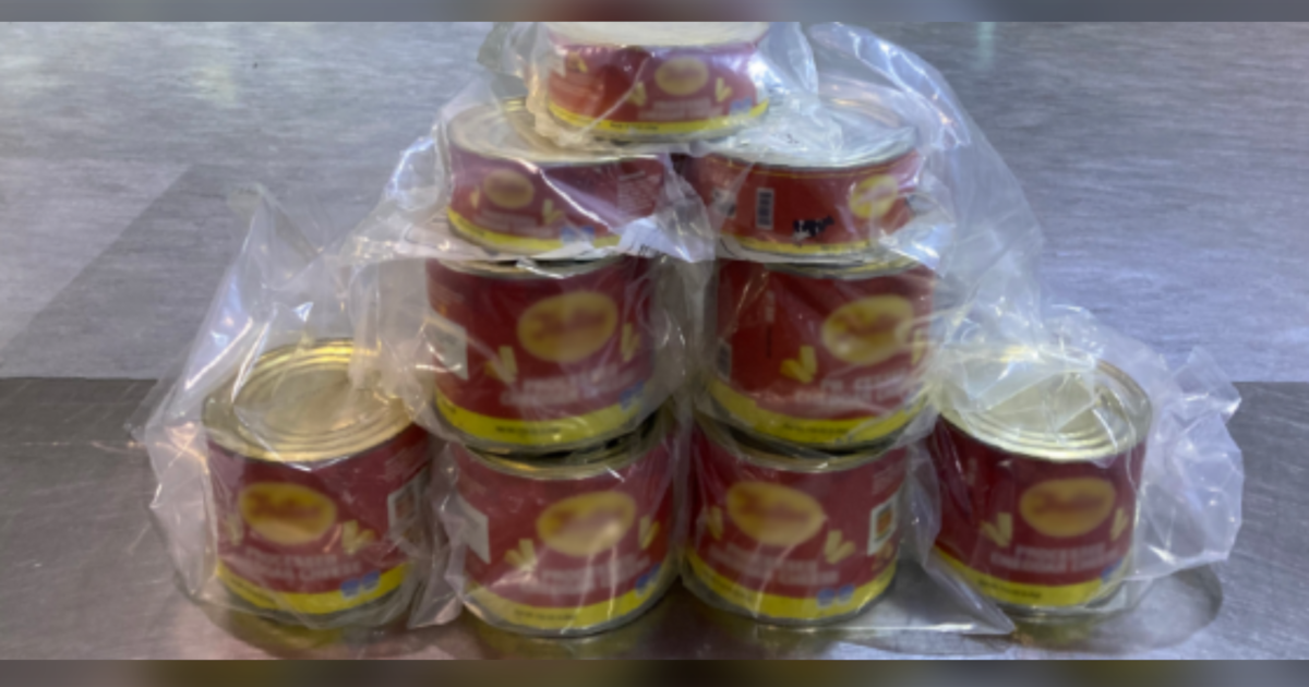 Cocaine found in processed cheese cans at Toronto Pearson International Airport