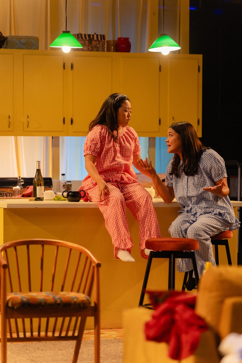 Tara Park, left, and Olivia de Guzman, stars of Amphibian Stage s production of Lloyd Suh s...