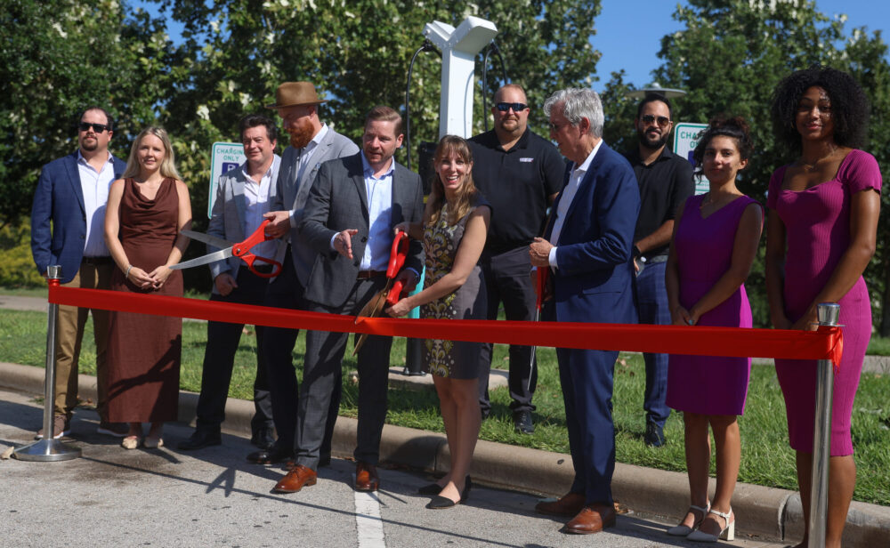 Abbie Kamin EV Charger Ribbon Cutting