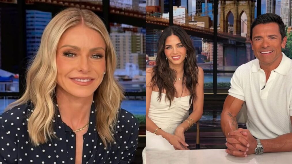 Kelly Ripa, Jenna Dewan, and Mark Consuelos on