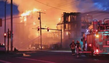 Crews respond to large fire at Langley apartment building under construction - BC
