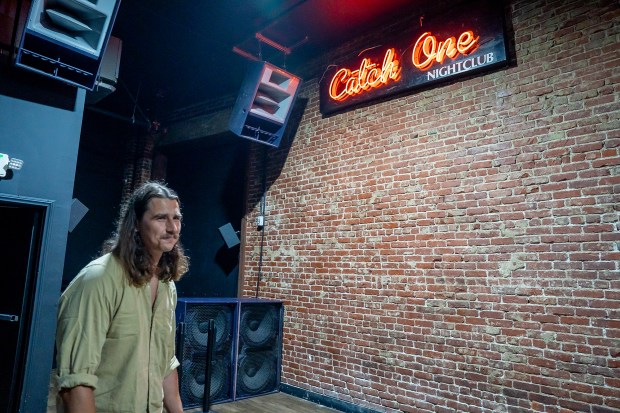 Mitch Edelson, owner of Jewel’s Catch One, is seen during...