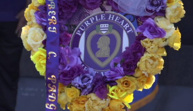 Community invited to honor fallen soldiers as part of Purple Heart Day ceremony near Veterans Memorial Wall