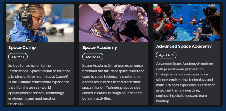 U.S. Space & Rocket Center Camps