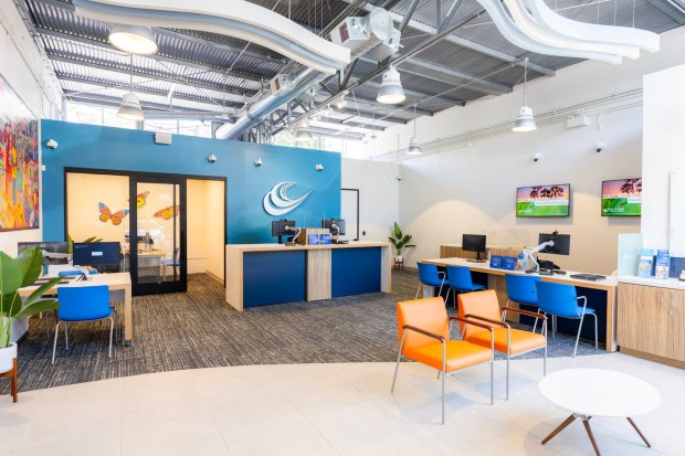 The interior of California Coast Credit Union, which opened this weekend in Logan Heights. (California Coast Credit Union)