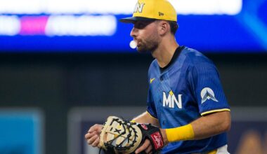 Edouard Julien adjusting to new role and new position with Twins after shifting to first base