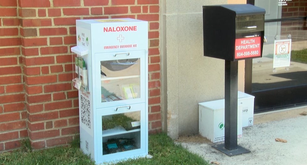 Naloxone distribution box