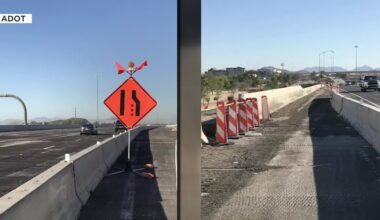 Crews continue Loop 101 ramp construction in north Phoenix
