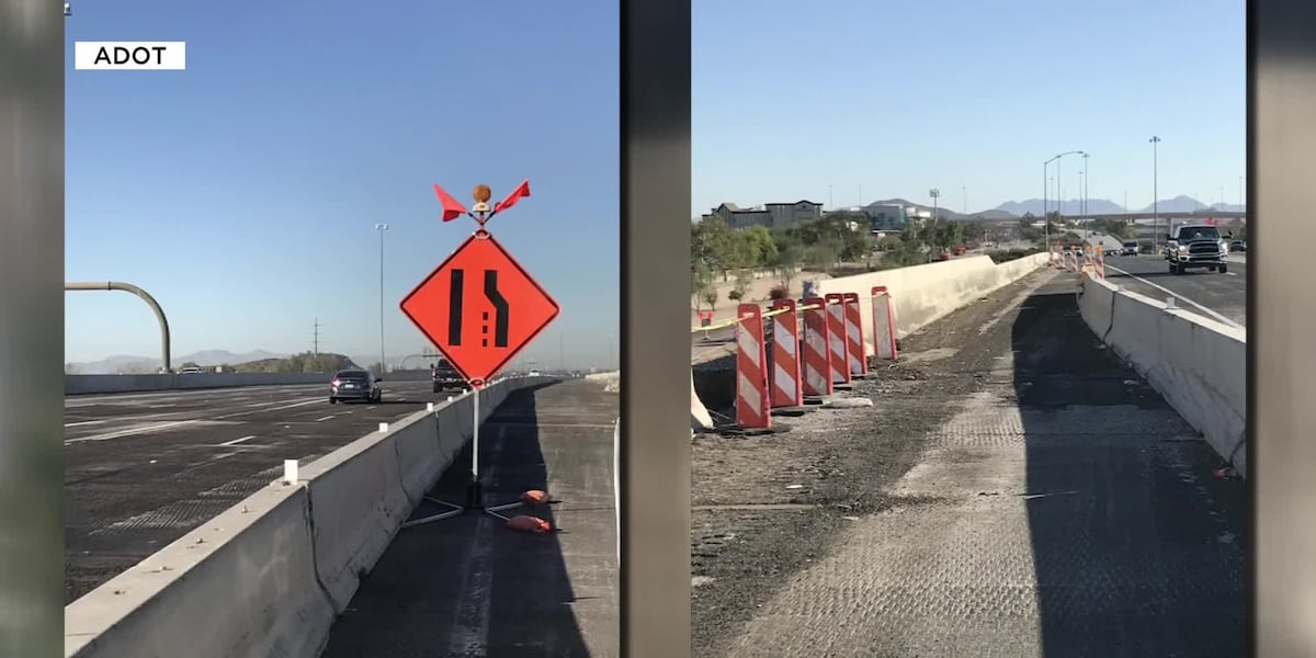 Crews continue Loop 101 ramp construction in north Phoenix