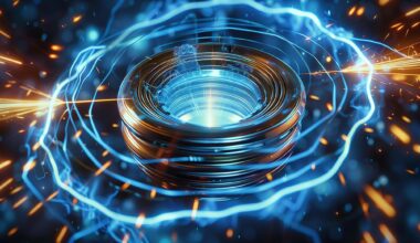 Magnetism Electricity Superconductivity Art Concept
