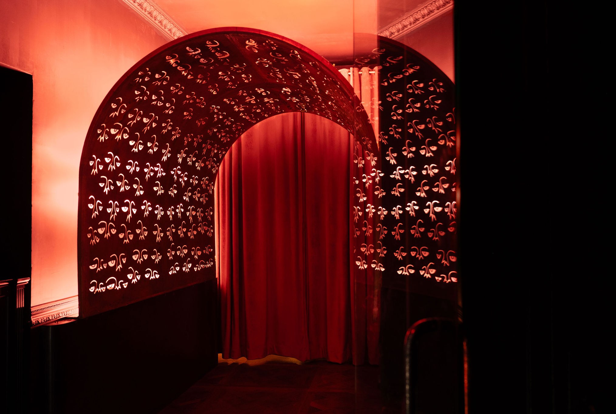 An entrance at Maison Nur.