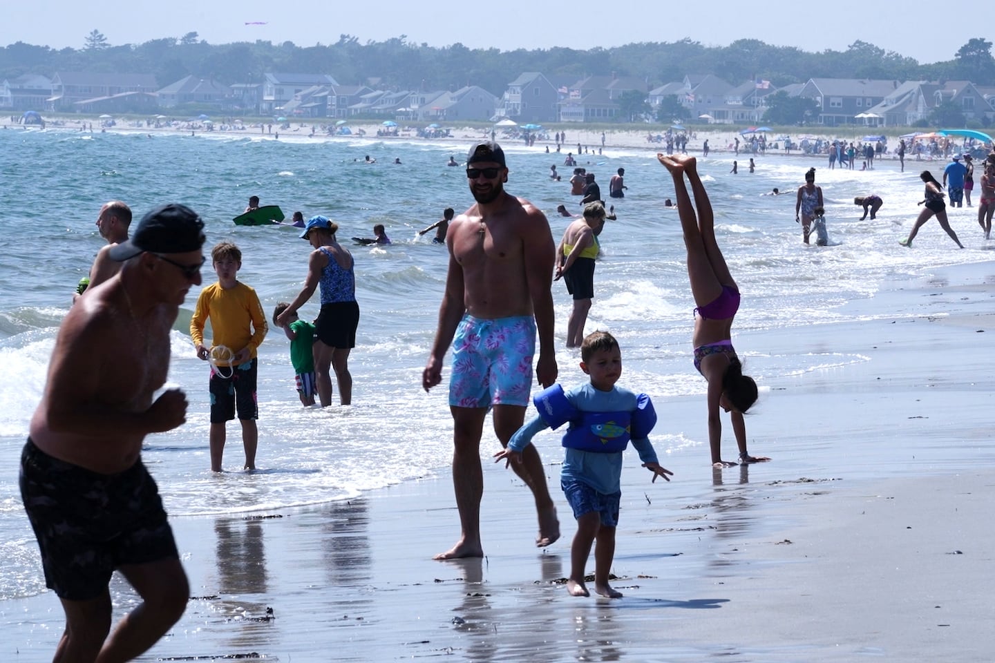 The beach in Scarborough, Maine, on Aug. 13.
