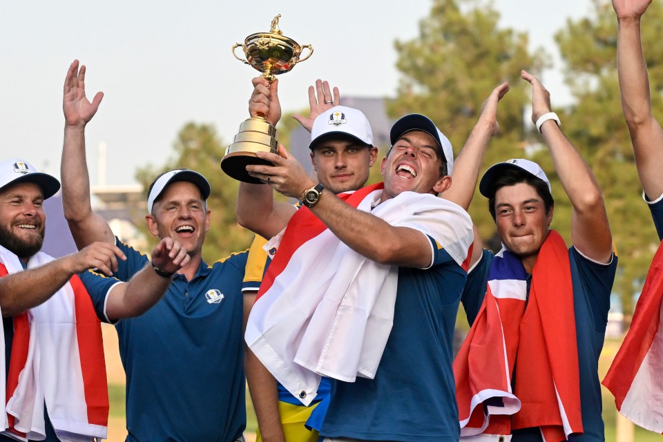 Rory McIlroy is looking to win an eighth Ryder Cup with Team Europe in September