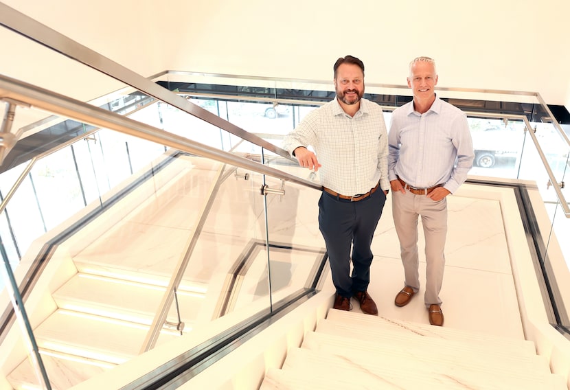 Granite Properties senior managing director Paul Bennett, right, and Granite senior director...