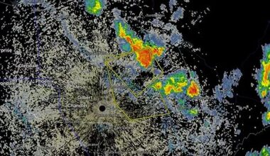 A severe thunderstorm warning has been issued for southeastern Phoenix and part of the East Valley ...