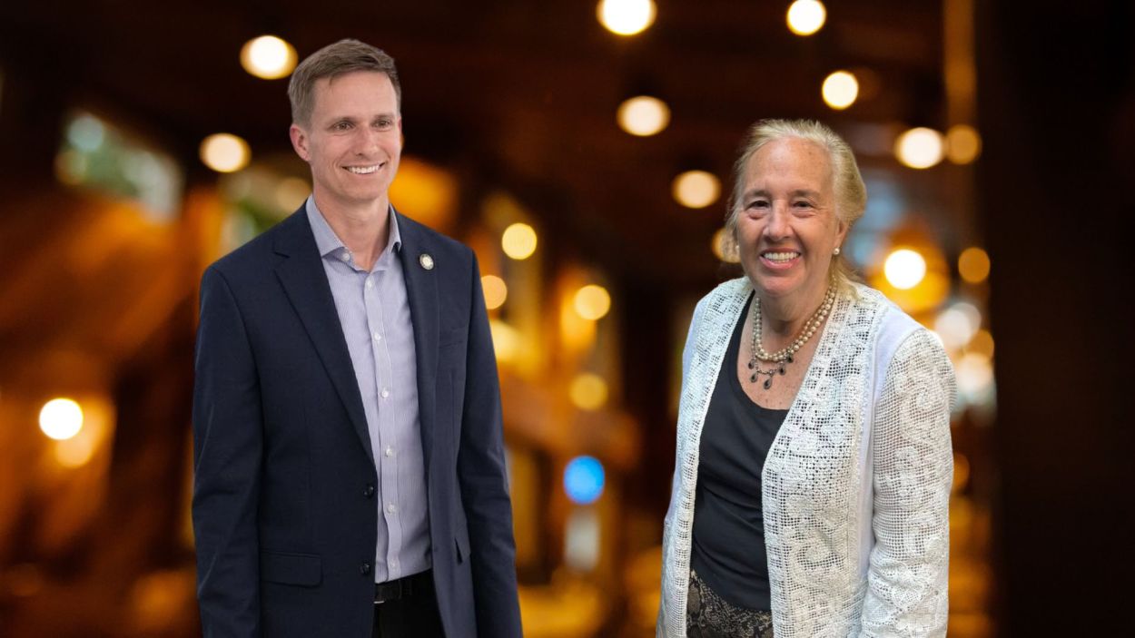 Erik Bottcher and Gale Brewer