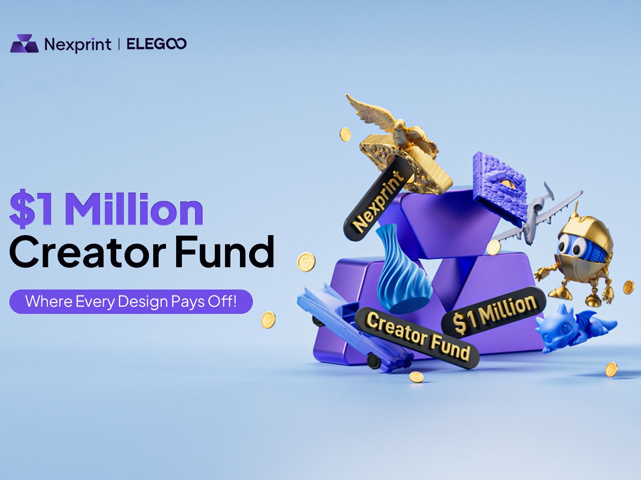 Elegoo’s Million-Dollar Creator Fund Is A Game Changer for 3D Designers