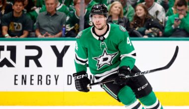 Dallas Stars defenseman Miro Heiskanen, wife Julia Taka-Aho celebrate wedding