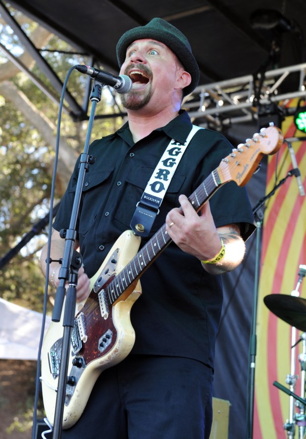 Jesse Wagner of The Aggrolites performs during the annual Brew Ska Ska (Brew Ha Ha) at Oak Canyon Park on Saturday, Sept. 11, 2021. (Photo by Kelly A. Swift, Contributing Photographer)
