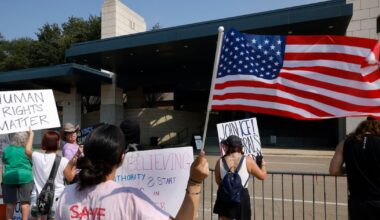 ICE event in Arlington attracts protesters, job seekers as new funding beefs up agency