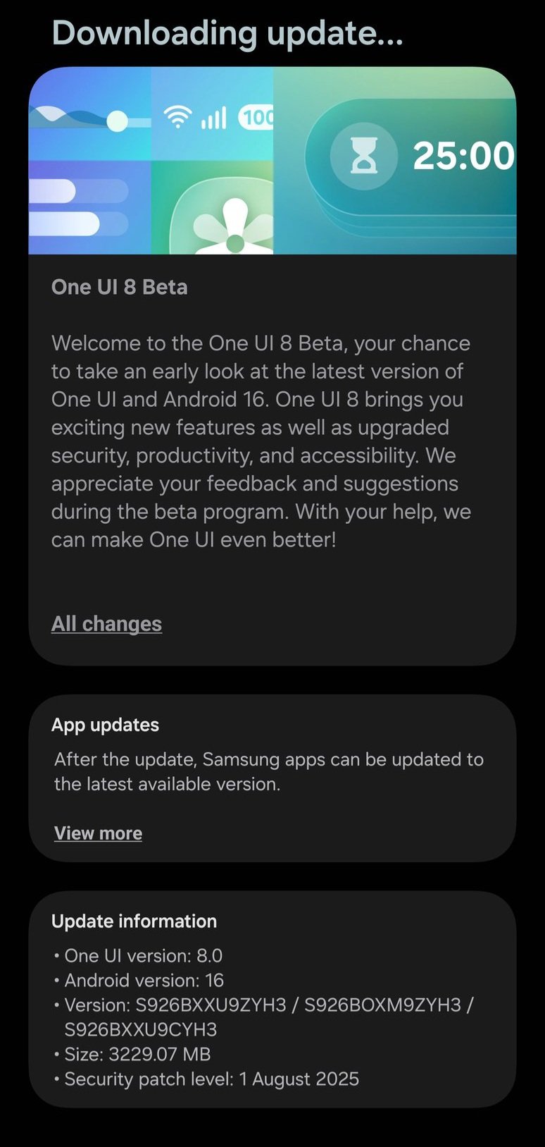 One UI 8 for the Galaxy S24 series 2